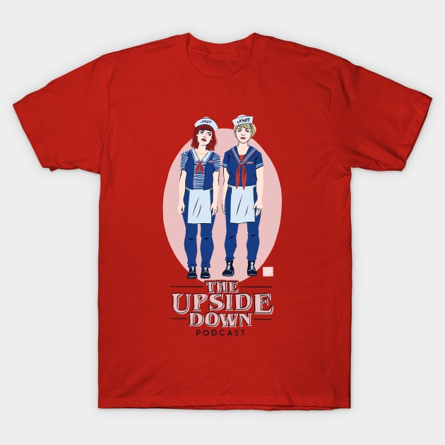 The Upside Down Podcast Scoops Ahoy T-Shirt by The Upside Down Podcast